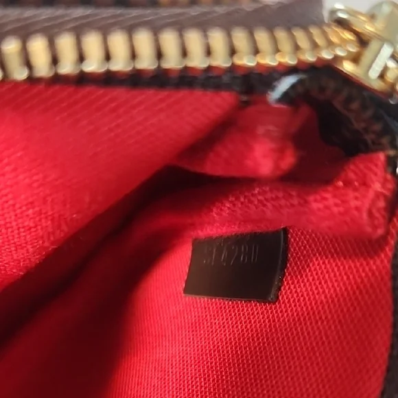 Louis Vuitton Mini Pochette In Damier Ebene - Picture 8 of 12